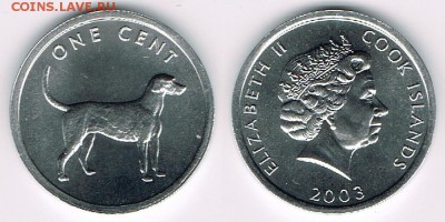 О-ва Кука 1 цент 2003 "Пойнтер" до 15.08.17 в 22:00 - Cook Islands_KM#421_09082017