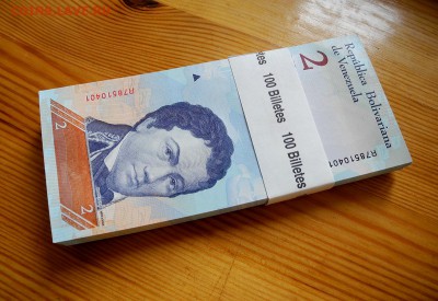 Венесуэла 2 боливара 2012 год. UNC. пачка, 100 штук. - Венесуэла 2