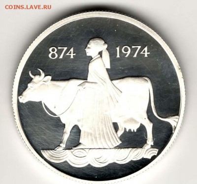 Исландия,500 крон 1974 (Девушка с коровой).С 1500. До 11.08 - 35