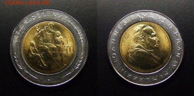 МОНЕТЫ МИРА 07-17 - Ватикан – 500 лир (1982) «Образование» (бм)