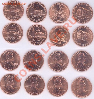 10 монет США (17 през., кондор, 8 cent's) до 03.03.11 22-00 - 12- центы