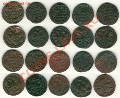 полушка 1745(?) и др. 1730-50 (10шт) - до 21-00мск 01.03 - pol-1730-1750