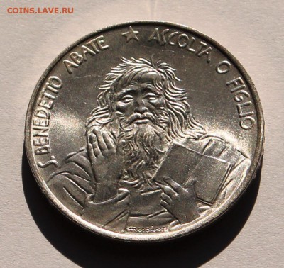 Сан Марино 1000 лир 1980. СЕРЕБРО,835. ТИРАЖ - 75 905 - 2