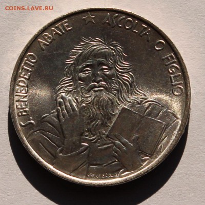 Сан Марино 1000 лир 1980. СЕРЕБРО,835. ТИРАЖ - 75 905 - 1