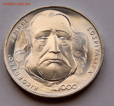 Сан Марино 1000 лир 1982. СЕРЕБРО,835. ТИРАЖ - 47 888 - 4