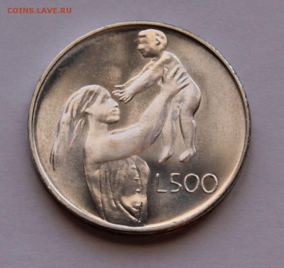 Сан-Марино 500 лир 1972. СЕРЕБРО. ТИРАЖ - 290 697. - 4