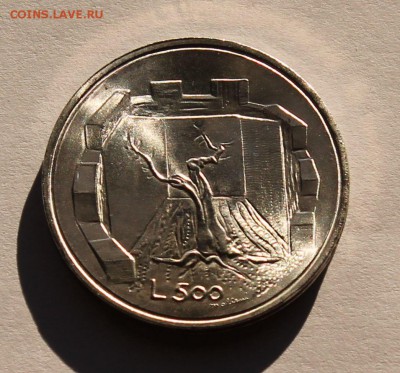 Сан-Марино 500 лир 1976, серебро, 835, тираж - 154 491 - 2