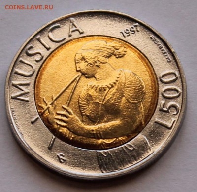 Сан-Марино 500 лир 1997. БИМ. ТИРАЖ - 29 000 - 4