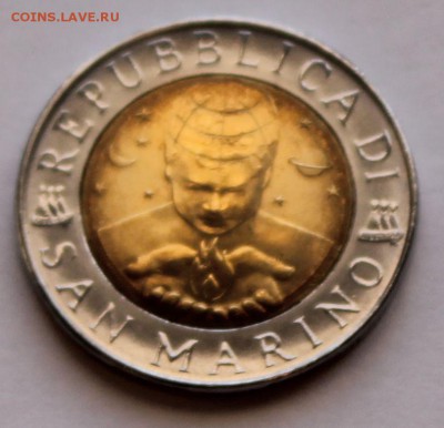 Сан-Марино 500 лир 2000. БИМ. ТИРАЖ - 28 000 - 8