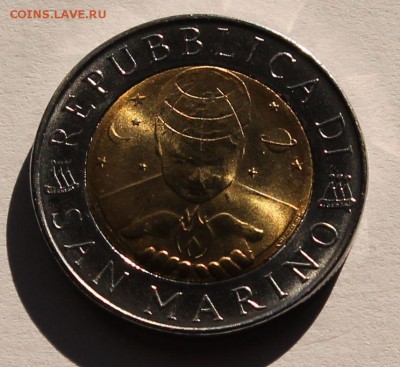 Сан-Марино 500 лир 2000. БИМ. ТИРАЖ - 28 000 - 6