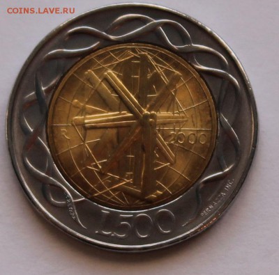 Сан-Марино 500 лир 2000. БИМ. ТИРАЖ - 28 000 - 3