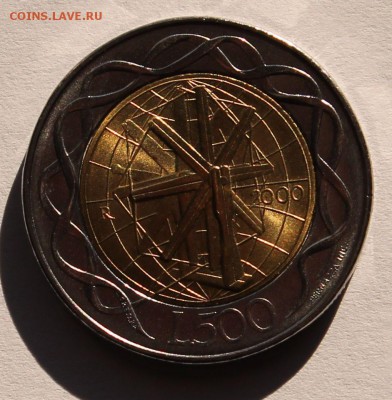 Сан-Марино 500 лир 2000. БИМ. ТИРАЖ - 28 000 - 1