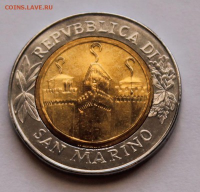 Сан-Марино 500 лир 2001. БИМ. ТИРАЖ - 28 000 - 8