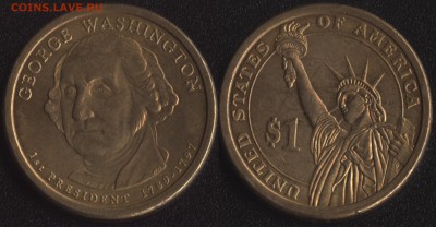 Обмен иностранью - США 1 доллар 2007 1 президент США Джордж Вашингтон (1789-1797)