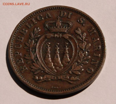 Сан Марино 10 чентезимо 1894, тираж - 150 000. - 14