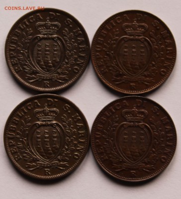 Сан Марино 5 чентезимо 1935,1936,1937,1938. - 21