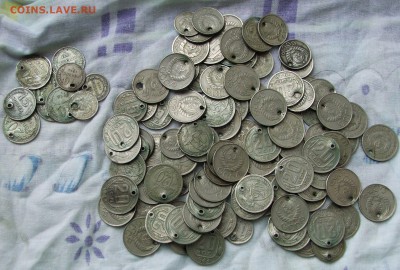 Кучка раннего СССР - билон и никель до 1957 с монисто - 4