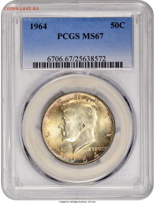 Пол доллара 1964г Unc - е