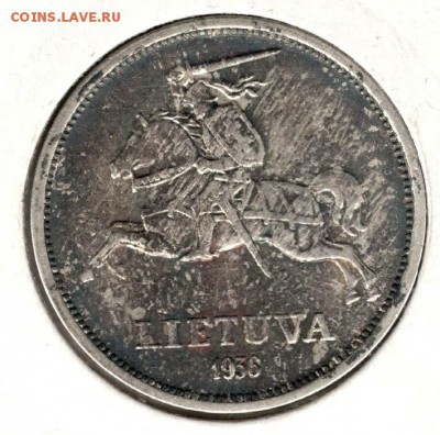 Литва. 5 лит 1936. С 500. До 14.08 - 14