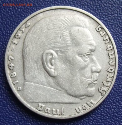 Германия. 2 марки 1936 D. Лучший год. До 19.08.17 в 21:30. - 2-36D.JPG