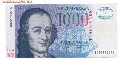 1000 марок 1986 года Финляндия - 1