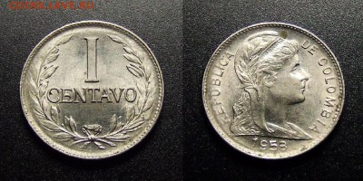 МОНЕТЫ МИРА 07-17 - Колумбия – 1 сентаво (1958)