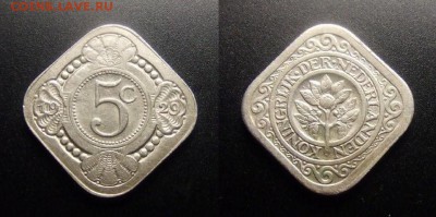 МОНЕТЫ МИРА 07-17 - Нидерланды – 5 центов (1929) «Апельсиновое дерево»