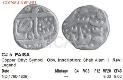 княжество Мевар 1 paisa 1760 до 21.08 - 63532707+