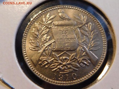 Гватемала 1 реал 1910 UNC - Guatemala 1 real 1910-1