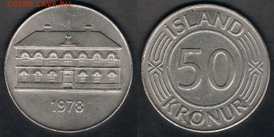 Исландия 50 крон 1978 "Альтинг" до 22.08.17 22:00 МСК - Iceland_KM#19_24072017