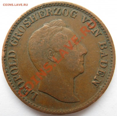 Баден 1 крейцер 1844 - солдат 1844 рев.JPG