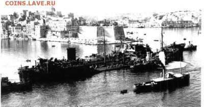 Монеты с Корабликами - Танкер Огайо в Гранд-Харбор.