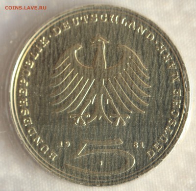 С 1 РУБ. ГЕРМАНИЯ 5 марк  1981г. ЛЕССИНГ до 23.08 в 22-00 - IMG_8409.JPG
