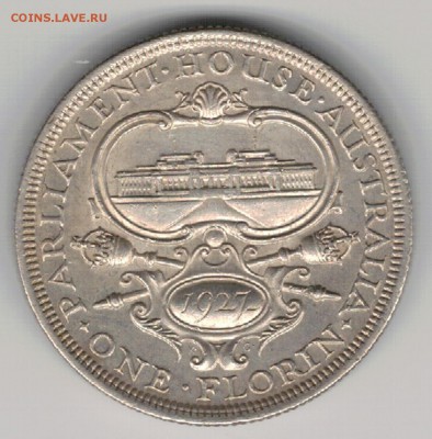 Ag АВСТРАЛИЯ ФЛОРИН 1927 ПАРЛАМЕНТ 24.08 В 22.00МСК (Е63) - 5-а28а