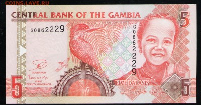 ГАМБИЯ 5 ДАЛАСИ 2013 UNC - 13 001