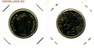 Н.Зеландия 10$ 1995 старатель до 22.08.17 23-00 мск - NZ-10$-1995