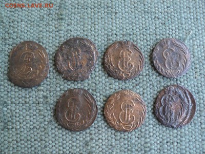 7 монет полушка 1767-1772г  КМ Сибирская - 5 DSC03527.JPG