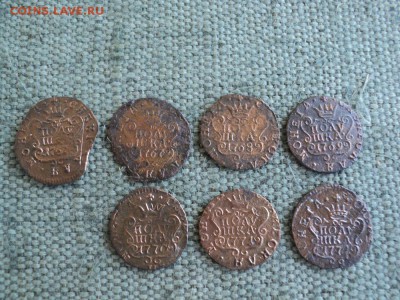 7 монет полушка 1767-1772г  КМ Сибирская - 1 DSC03523.JPG