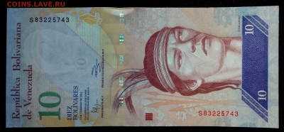 Венесуэла 10 боливаров 2011 unc до 24.08.17. 22:00 мск - 2