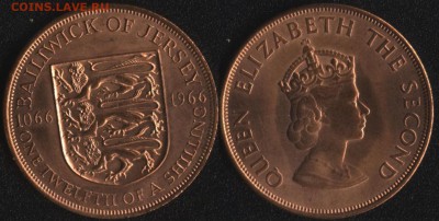 с 250 руб. Джерси 4 монеты до 22:00мск 25.08.17 - Джерси 1-12 шиллинга 1966