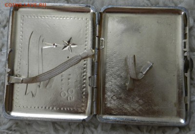 Портсигар 50 Лет Октября - алюминий СССР - до 22.08.17 - DSCN7089