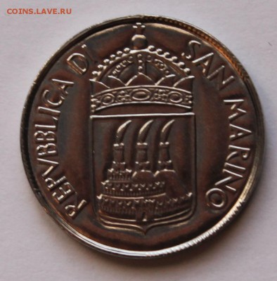 Сан Марино 100 лир 1973.  ТИРАЖ - 290 697. - 7