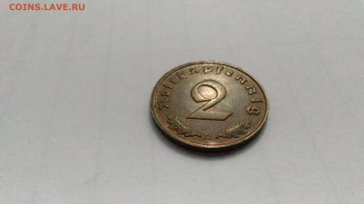 ГЕРМАНИЯ 3РЕЙХ RR 2 пфеннинга 1936 D до 25.08. в 22:00 МСК - P_20170731_153339