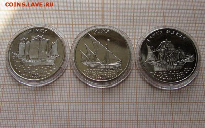 Кирибати 2016г.Парусники Пинта,Нинья,Святая Мария.До 23.08. - э