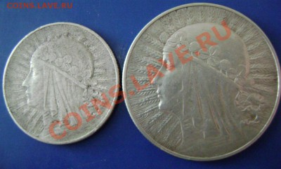 5 и 10 злотых 1933г. Польша до 6.03.11г. 21.00москвы - зл-1