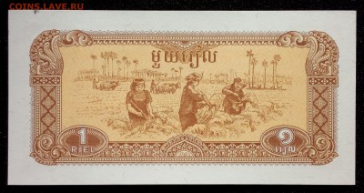 Камбоджа 1 риэль 1979 unc до 28.08.17. 22:00 мск - 1