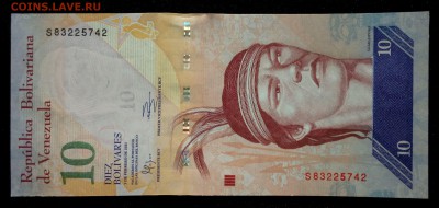 Венесуэла 10 боливаров 2011 unc до 28.08.17. 22:00 мск - 2