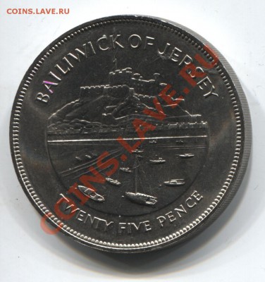 Джерси 25 пенсов 1977 Сер.юбилей до 07.03.11 в 18.00мск - jersey1977