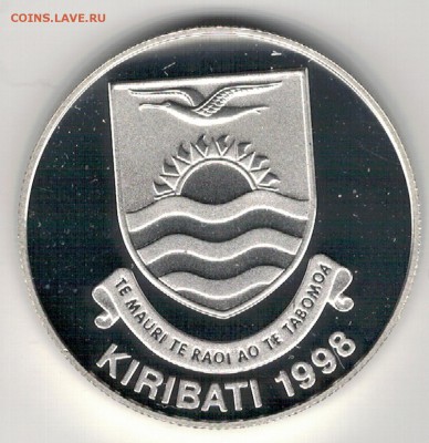 Ag Кирибати 2$ 1998 "Титаник" до 28.08 в 22ч (Е166) - 5-к