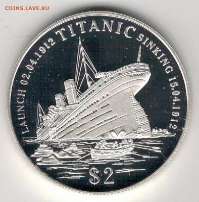 Ag Кирибати 2$ 1998 "Титаник" до 28.08 в 22ч (Е166) - 5-к1